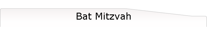 Bat Mitzvah
